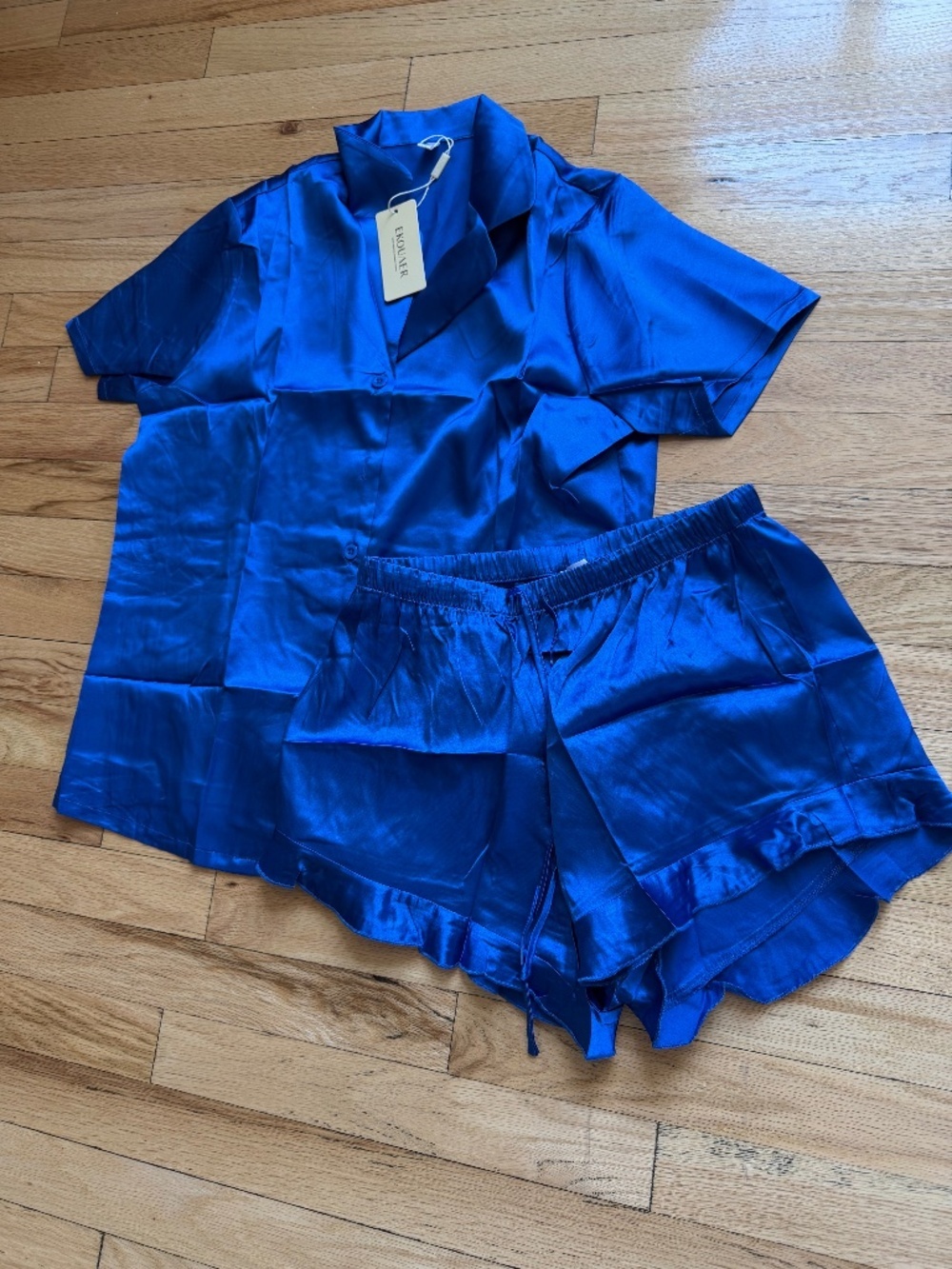 NWT Womens blue pj set